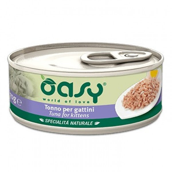 Oasy Specialità Naturale Kitten Tonno 70gr Oasy Specialità Naturale Kitten Tonno 70gr